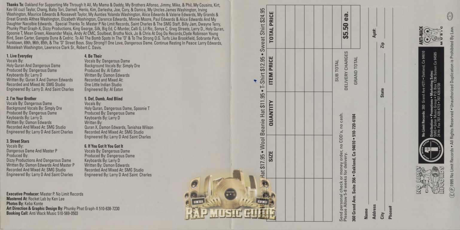 Dangerous Dame - Escape From The Mental Ward: CD | Rap Music